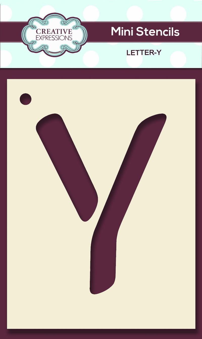 Mini Stencil Upper Case Letter-25