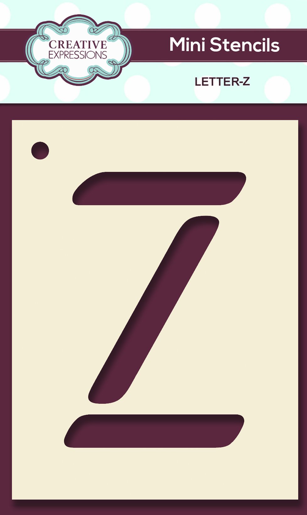 Mini Stencil Upper Case Letter-26