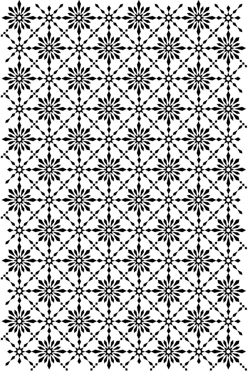 Creative Expressions Yuletide Weave 4 in x 6 in Pre Cut Rubber Stamp-2