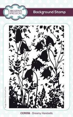 Creative Expressions Dreamy Harebells 4 in x 6 in Pre Cut Rubber Stamp-1