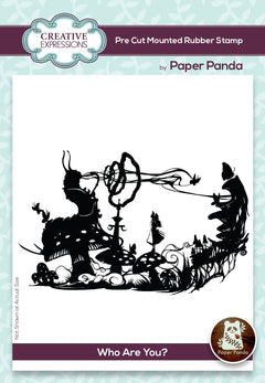 Creative Expressions Paper Panda Who Are You? Pre Cut Rubber Stamp-1