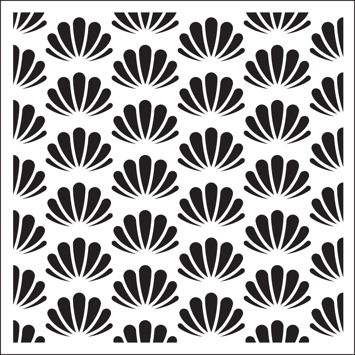 Creative Expressions Sue Wilson Seashells  6 in x 6 in Stencil-2