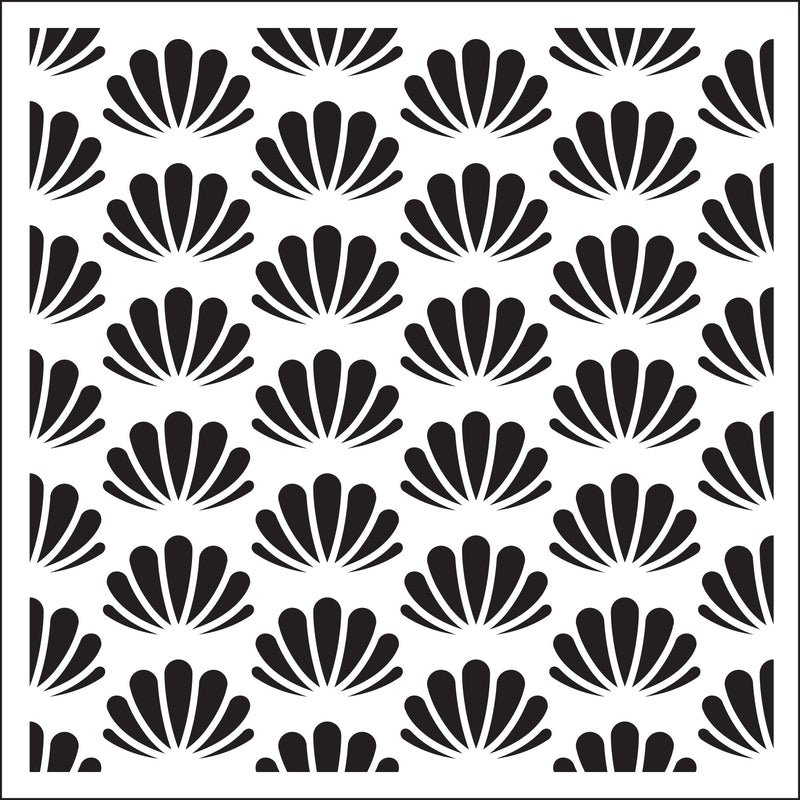 Creative Expressions Sue Wilson Seashells  6 in x 6 in Stencil-2