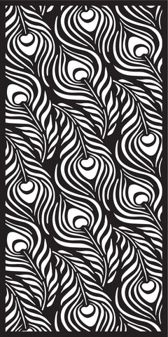 Creative Expressions Peacock Feathers DL Stencil 4 in x 8 in (10.0 x 20.3 cm)-7