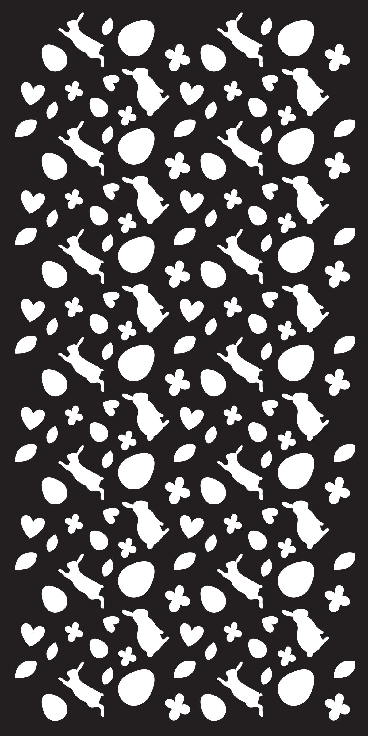 Creative Expressions Happy Hopping DL Stencil 4 in x 8 in (10.0 x 20.3 cm)-5
