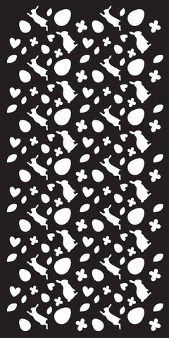 Creative Expressions Happy Hopping DL Stencil 4 in x 8 in (10.0 x 20.3 cm)-5