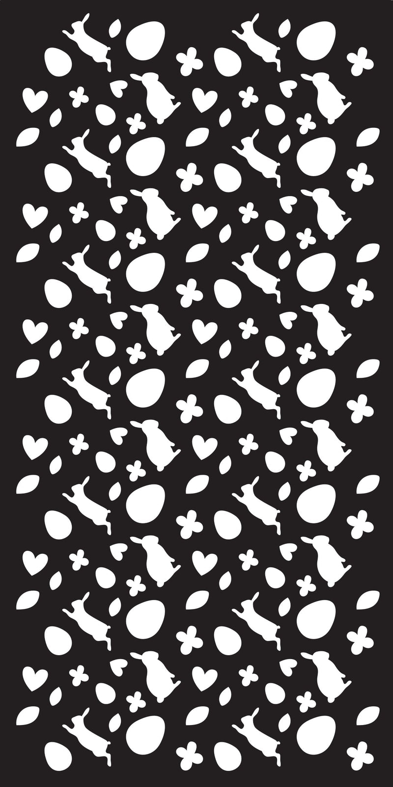 Creative Expressions Happy Hopping DL Stencil 4 in x 8 in (10.0 x 20.3 cm)-5