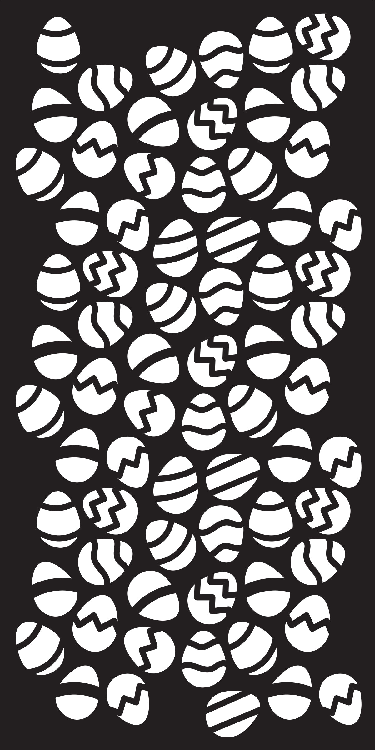 Creative Expressions Egg Stravaganza DL Stencil 4 in x 8 in (10.0 x 20.3 cm)-2