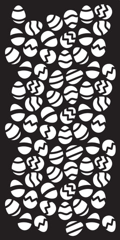 Creative Expressions Egg Stravaganza DL Stencil 4 in x 8 in (10.0 x 20.3 cm)-2