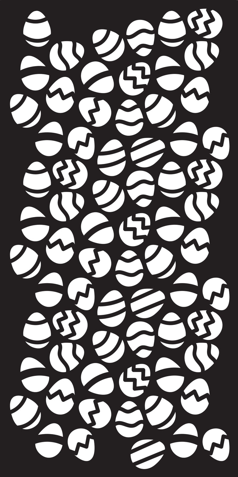 Creative Expressions Egg Stravaganza DL Stencil 4 in x 8 in (10.0 x 20.3 cm)-2