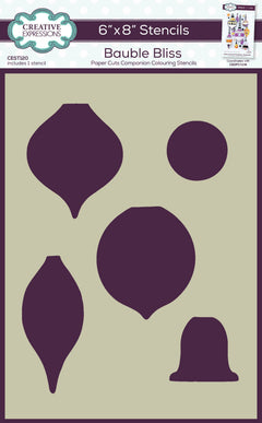 Plantilla para colorear Creative Expressions Bauble Bliss Companion de 6 pulg. x 8 pulg.-1