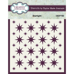 Creative Expressions Taylor Made Journals Starlight 6 in x 6 in Stencil-1