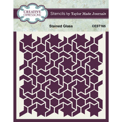 Creative Expressions Taylor Made Journals Pochoir Vitrail 6 po x 6 po-1