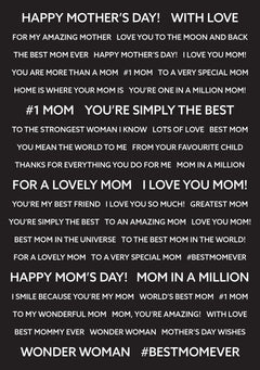 Creative Expressions Wordies Sentiment Sheets - Best Mom Pk 4 6 in x 8 in-3