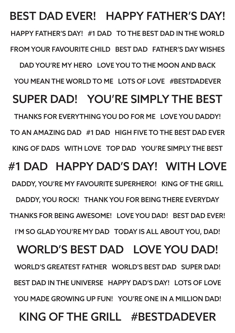Creative Expressions Wordies Sentiment Sheets Best Dad Pk 4 6 in x 8 in-2