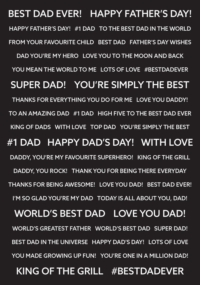 Creative Expressions Wordies Sentiment Sheets Best Dad Pk 4 6 in x 8 in-3