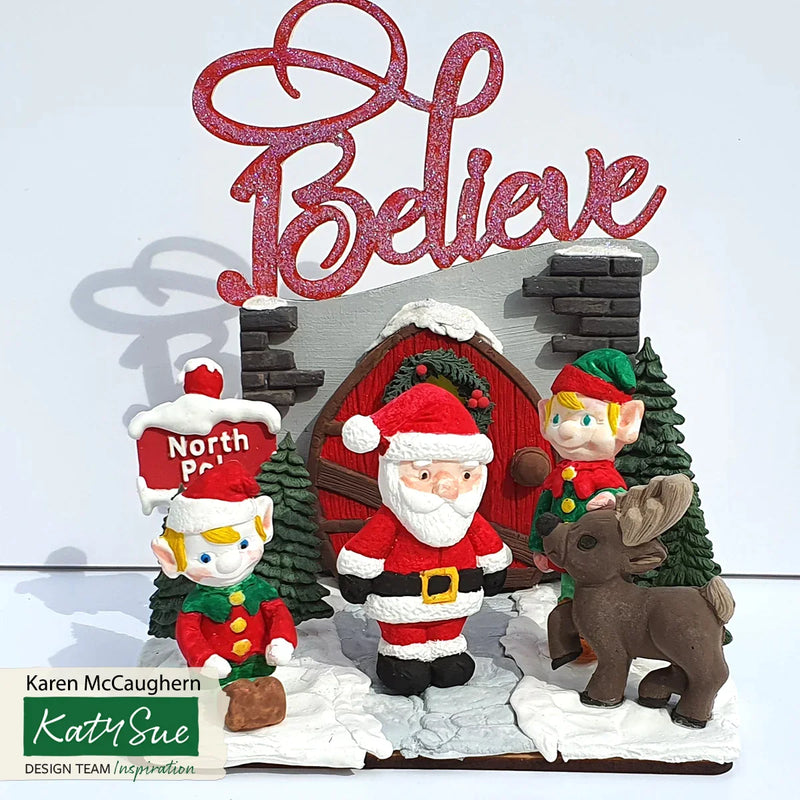 Santa Claus Silicone Mould-4