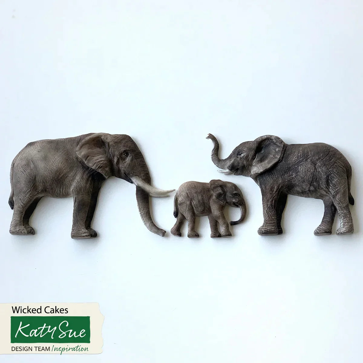 Elephant Family Silicone Mould-2