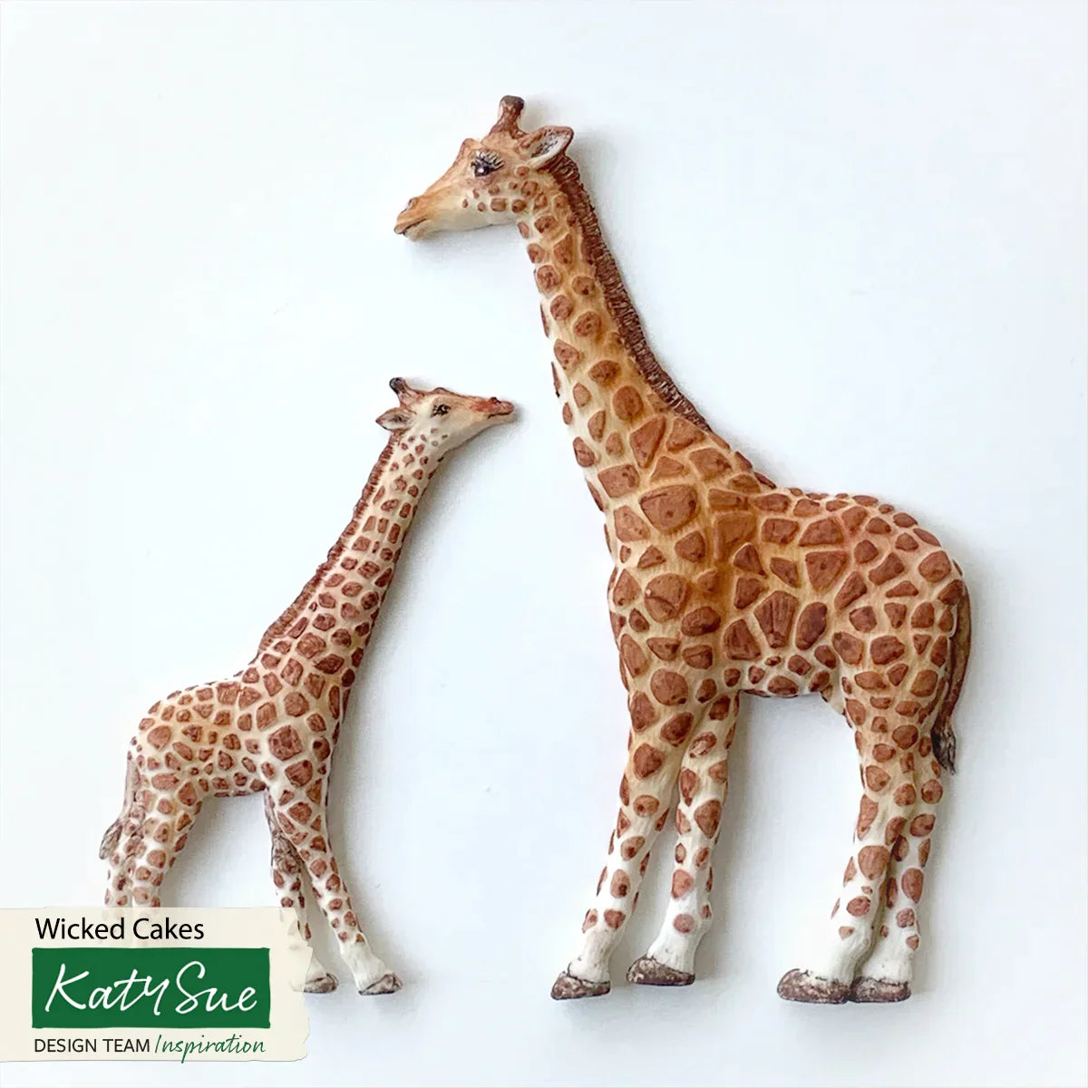 Giraffe Mother and Baby Silicone Mould-3