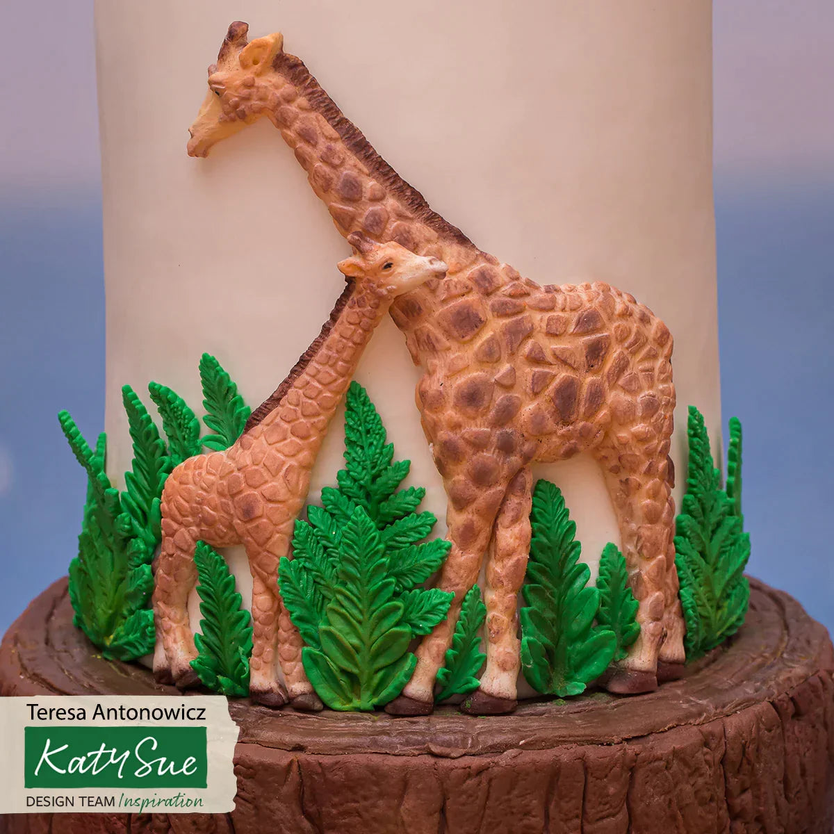 Giraffe Mother and Baby Silicone Mould-4