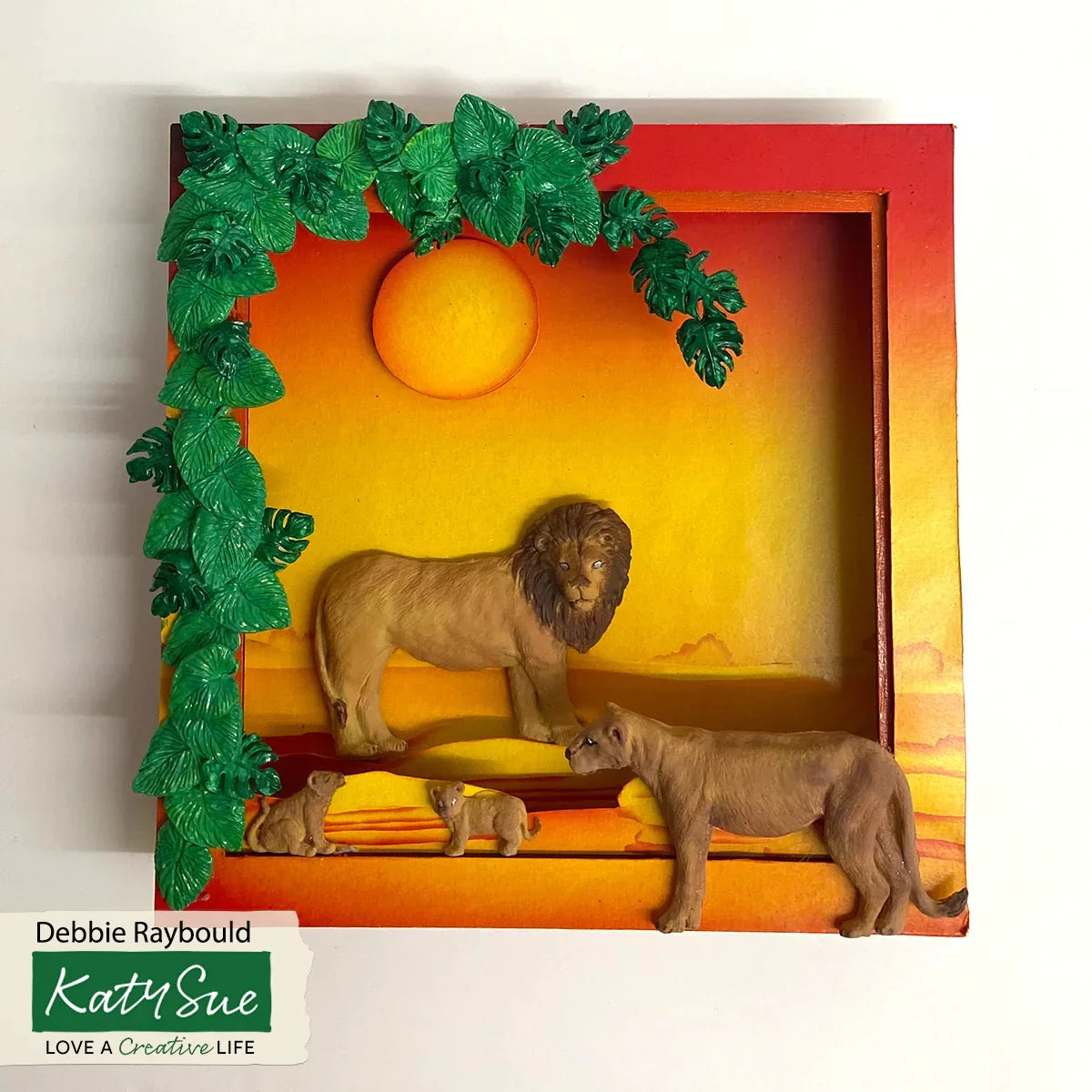 Moule en silicone Famille Lion-4