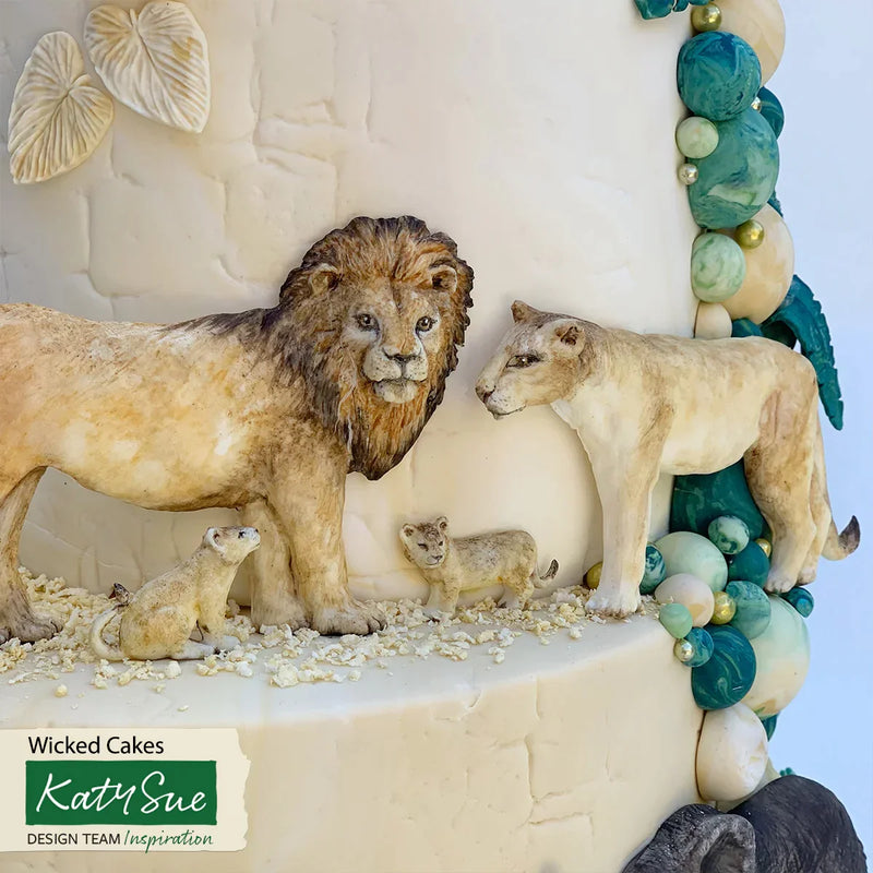 Moule en silicone Famille Lion-5