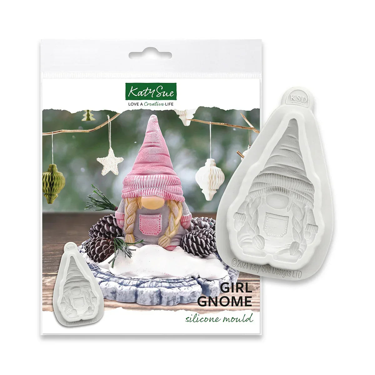 Girl Gnome Silicone Mould-2