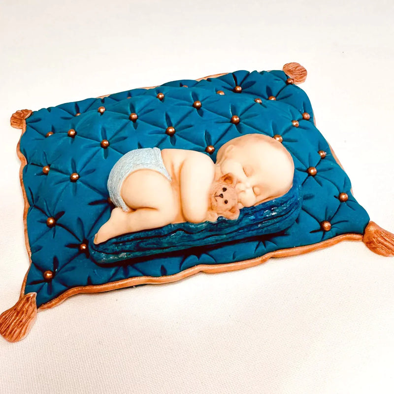Moule en silicone Bébé sur couverture-6