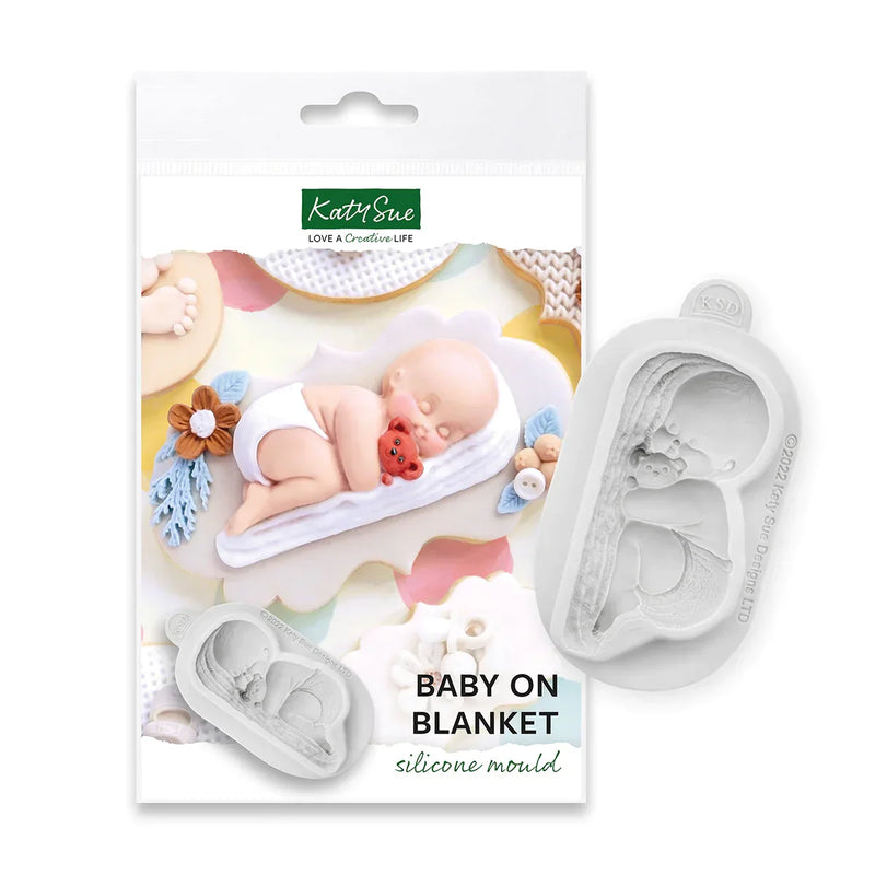 Moule en silicone Bébé sur couverture-2