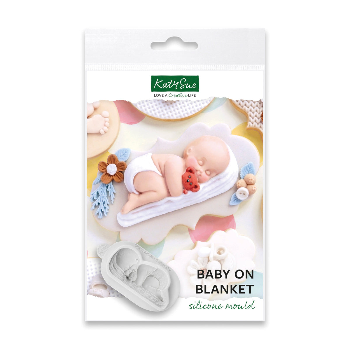 Moule en silicone Bébé sur couverture