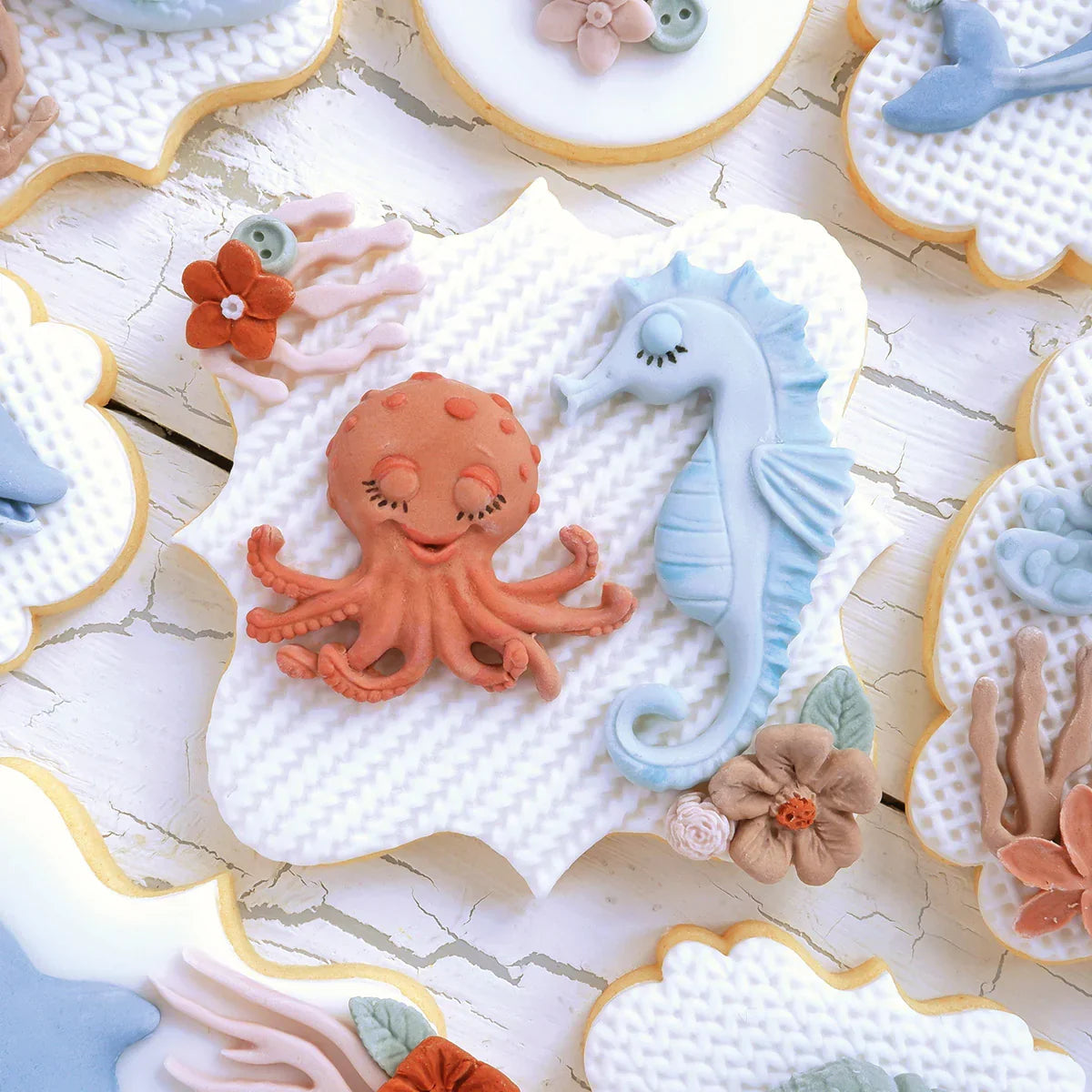 Octopus and Seahorse Silicone Mould-4
