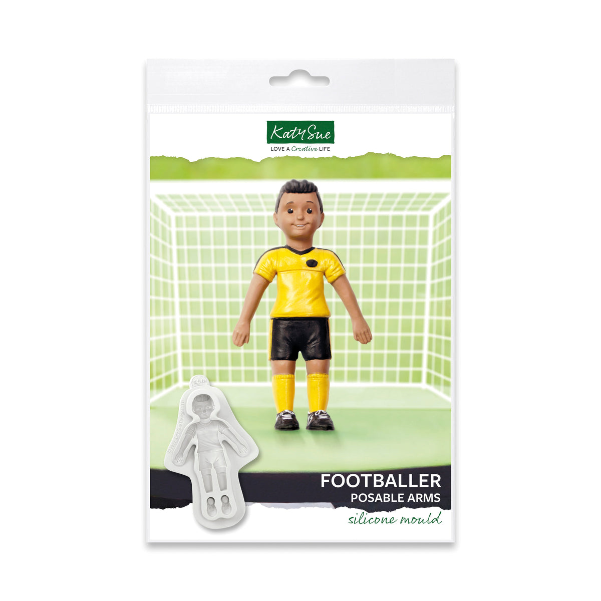 Footballer Posable Arms Silicone Mould-1