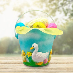 Molde de silicona de mamá pata y patitos-5