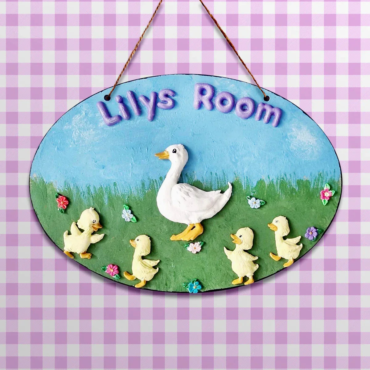 Molde de silicona de mamá pata y patitos-6