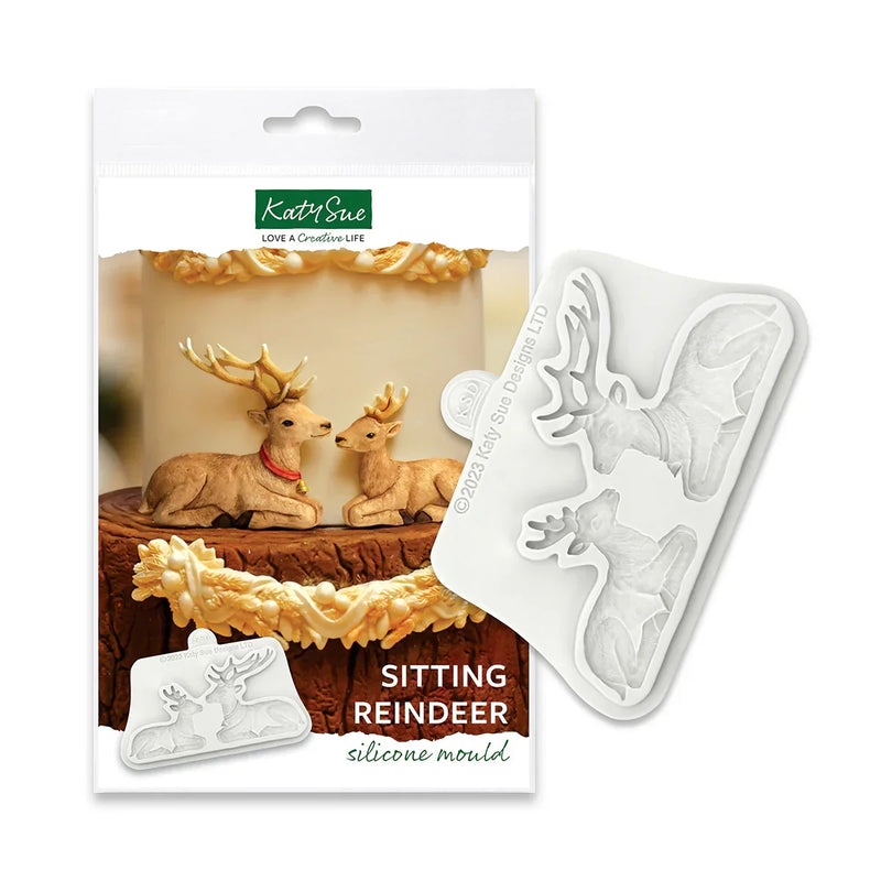 Sitting Reindeer Silicone Mould-2