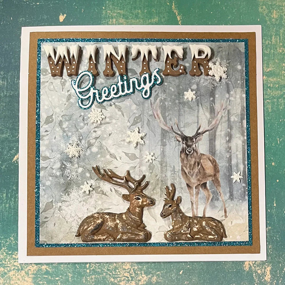 Sitting Reindeer Silicone Mould-6