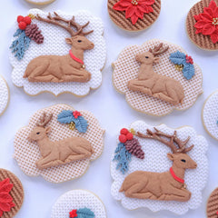 Sitting Reindeer Silicone Mould-8