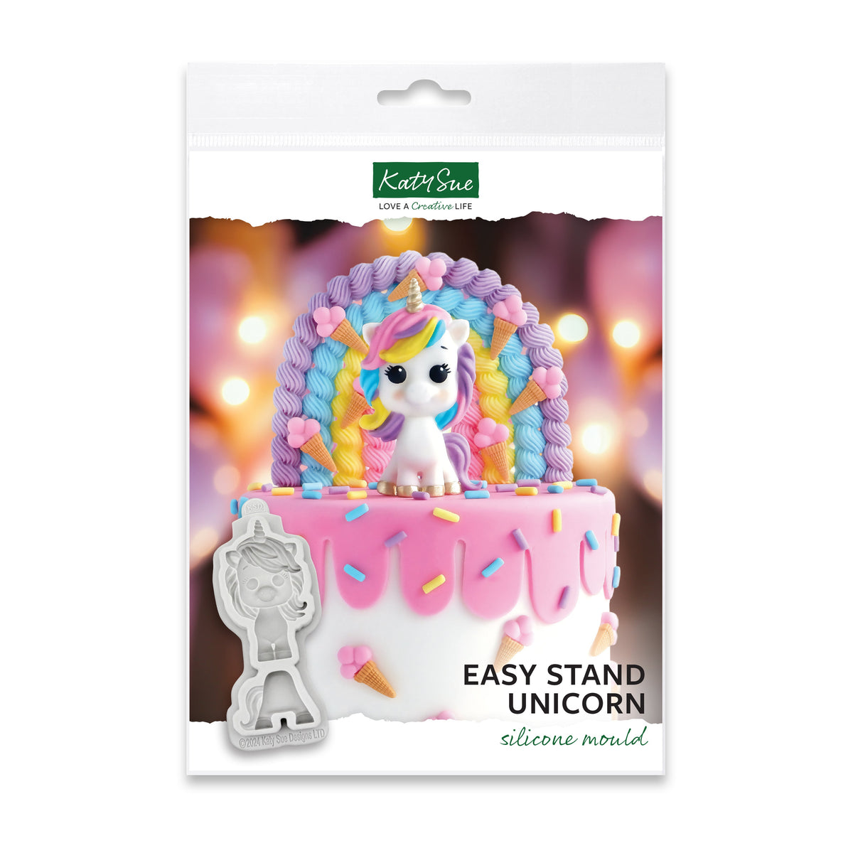 Katy Sue Easy Stand Unicorn Silicone Mould-1