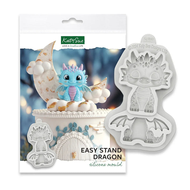 Katy Sue Easy Stand Dragon Silicone Mould-2