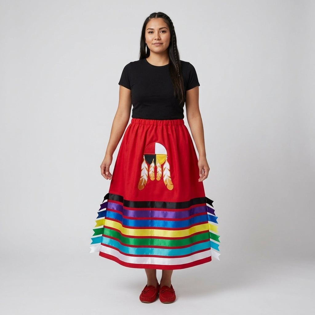 Four direction Ribbon Skirt-3