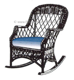 Frog's Whiskers Ink Stamp - Wicker Chair-1