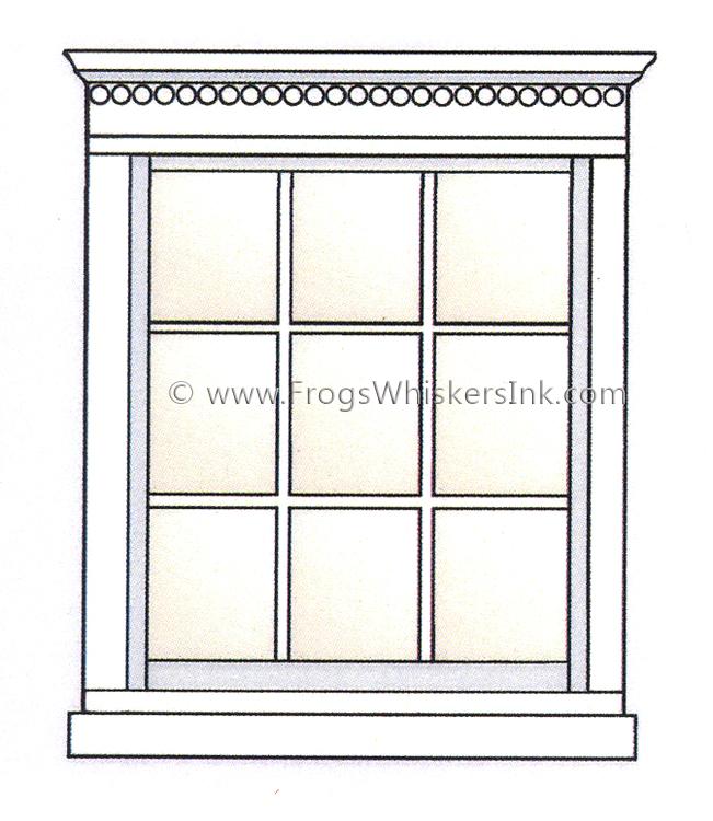 Frog's Whiskers Ink Stamp - Window-1