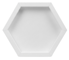 CrafTreat 3D Fold Shapes - Frames White - Hexagon 6pcs-2
