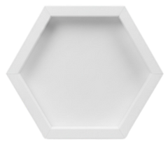 CrafTreat 3D Fold Shapes - Shadow Box White - Hexagon 4pcs-2