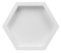 CrafTreat 3D Fold Shapes - Frames White - Assorted Shapes 6pcs-4
