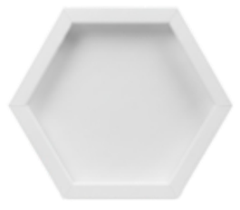 CrafTreat 3D Fold Shapes - Shadow Box White - Assorted Shapes 3pcs-4