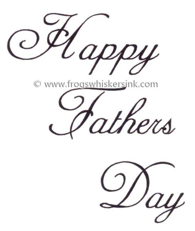 Frog's Whiskers Ink Stamp - Happy Father's Day-1