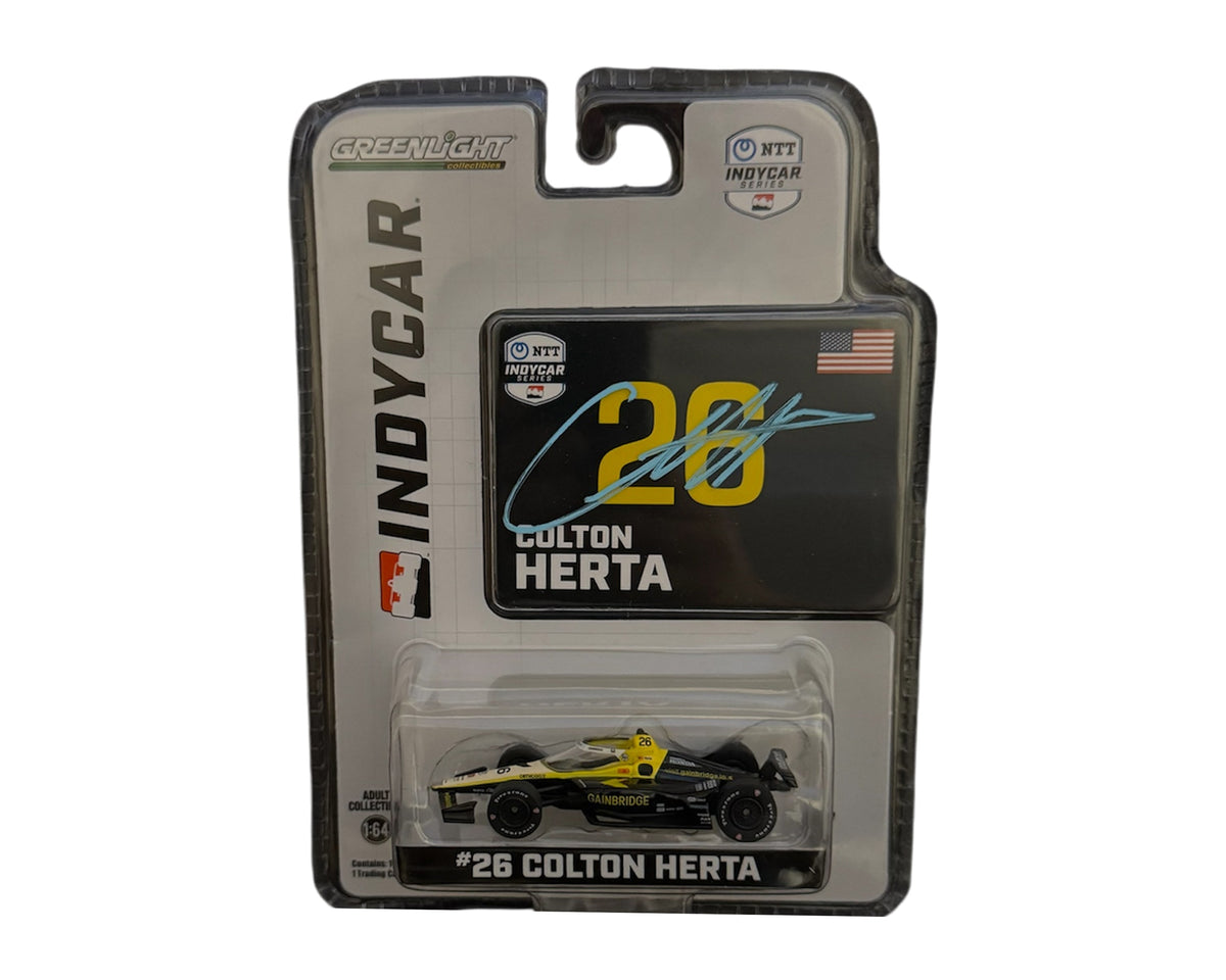 Colton Herta Autographed 2024 NTT IndyCar Series 1/64 Diecast Model Car-1
