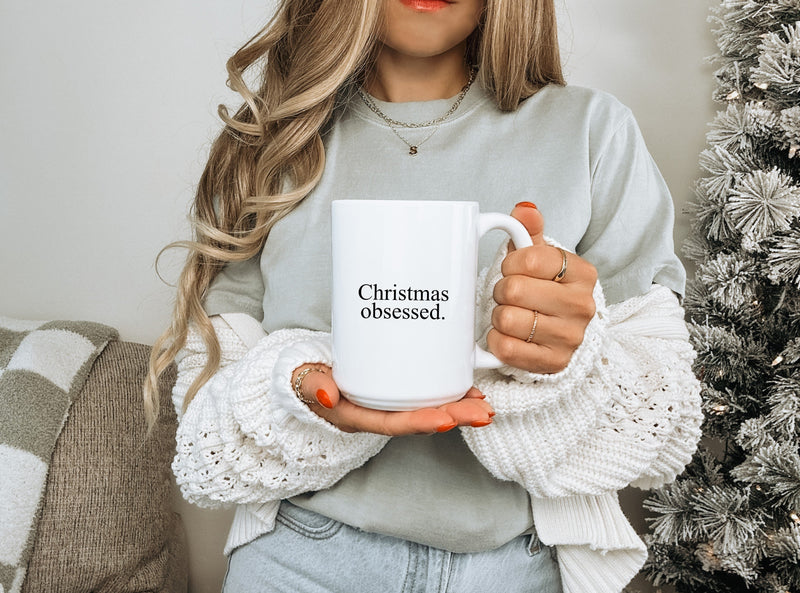Christmas Obsessed | 15oz Ceramic Coffee Mug-1