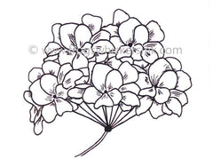 Frog's Whiskers Ink Stamps - Hydrangea Flower-1